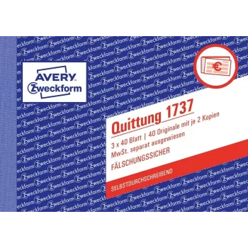 Grāmatvedības veidlapa A6 Avery 1737
