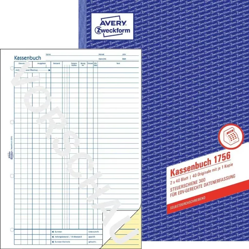 Grāmatvedības forma/grāmata A4 Avery 1756