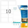 Piegādes etiķetes HERMA 8330 A4 99,1x57 mm balta spēcīgas saķeres poliestera plēve matēta