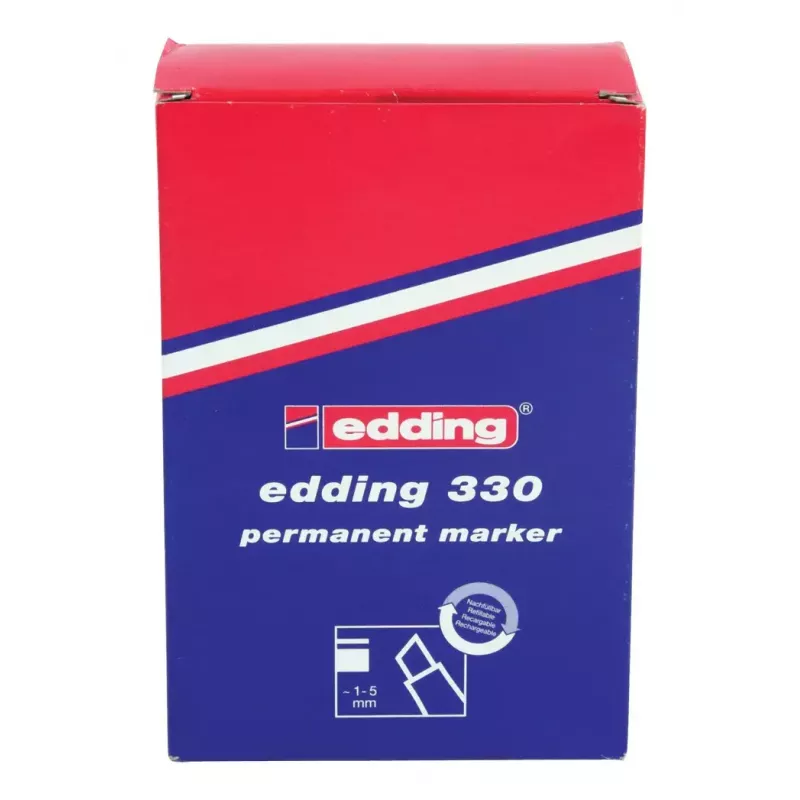 Pastāvīgais marķieris Edding OFC-ED330BK, melns, ar slīpo galu