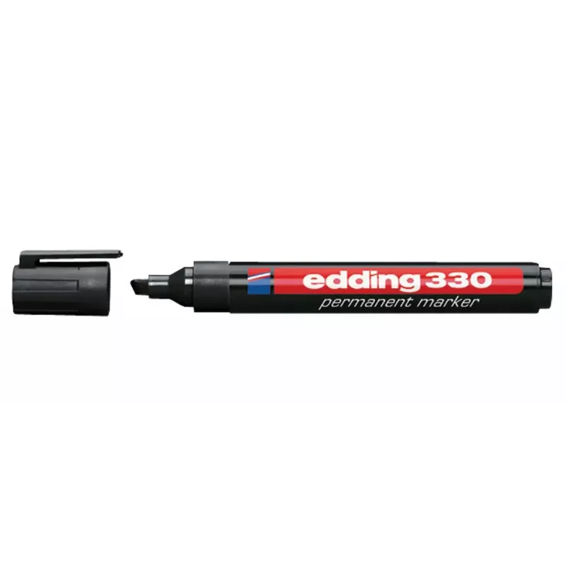 Pastāvīgais marķieris Edding OFC-ED330BK, melns, ar slīpo galu