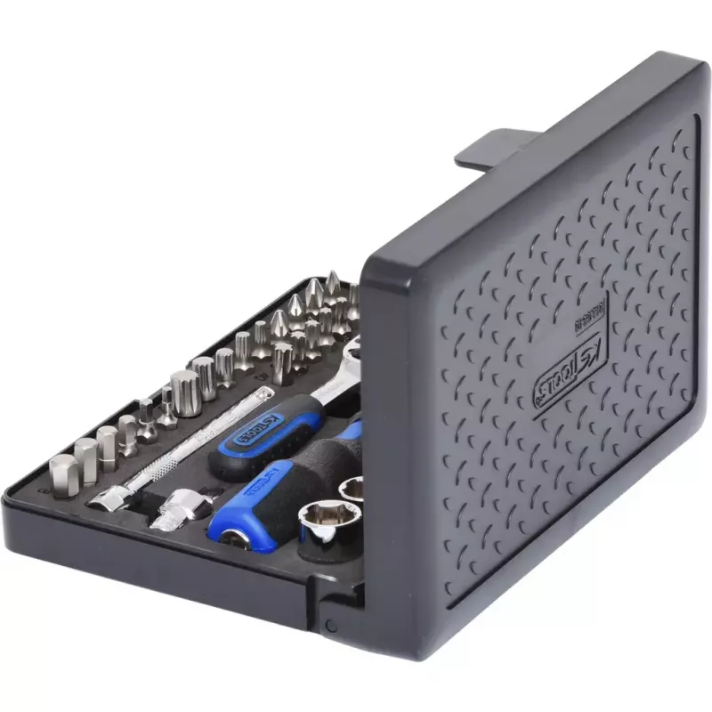 KS Tools 918.0640 uzgriežņu atslēgu komplekts 1/4 collu piedziņa, 40 uzgaļi
