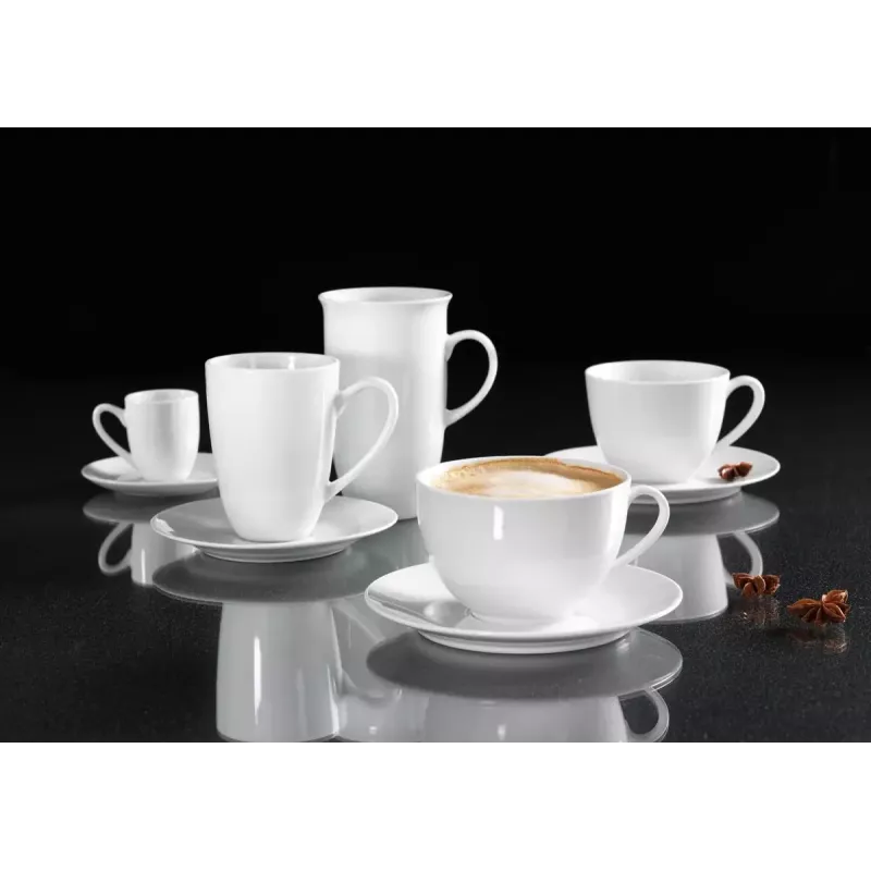 R&B BIANCO White Cappuccino kafijas krūze Single Snap 0.3L