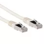 ACT Ivory 1.5 m LSZH S/FTP CAT6A savienojuma kabelis ar RJ45 savienotājiem