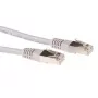 ACT pelēks 2 m LSZH SFTP CAT6A savienojuma kabelis ar RJ45 savienotājiem