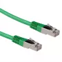 ACT Green 1,5m LSZH S/FTP CAT6A savienojuma kabelis ar RJ45 savienotājiem