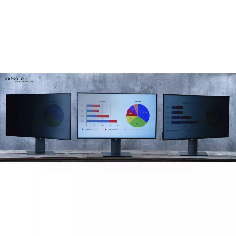 Kapsolo KAP10755 Privātuma filtrs 55,88 cm (22 inch) 16:10 monitoram — 2-virzienu, 30° skata leņķis, 3H cietība, 68% gaismas caurlaidība