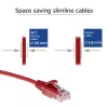 ACT Red 0,5 m LSZH U/UTP CAT6 datacentra tievais savienojuma kabelis ar RJ45 savienotājiem