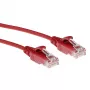 ACT Red 5 metru LSZH U/UTP CAT6 datacentra plānais patch vads ar snagless RJ45 savienotājiem