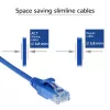 ACT Blue 2 m LSZH U/UTP CAT6 datacenter plānā savienojuma kabelis ar aizsargātiem RJ45 savienotājiem