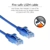 ACT Blue 2 m LSZH U/UTP CAT6 datacenter plānā savienojuma kabelis ar aizsargātiem RJ45 savienotājiem