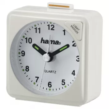 Hama A50 Kvarca modinātājpulkstenis Balts