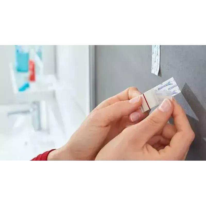 Āķis dvieļiem TESA 59785-00000 Iekštelpām Nerūsējošais tērauds Balts
