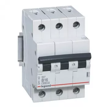 Automātslēdzis Legrand 419169 B16A 3P 6kA – 16 A, 3 polu, pārtraukšanas spēja 6 kA