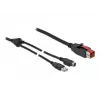 PoweredUSB kabelis DeLOCK 85942 3m USB Type-A Mini-DIN 3 kontaktu