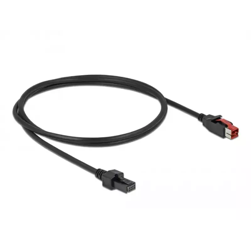 PoweredUSB kabelis DeLOCK 85950 24 V uz 2 x 4 pin vīrišķais 1 m