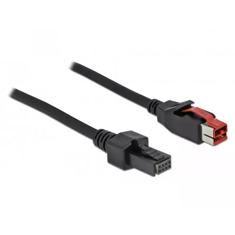 PoweredUSB kabelis DeLOCK 85953 24V 2x4 kontaktu Mini DIN 4m POS printeriem
