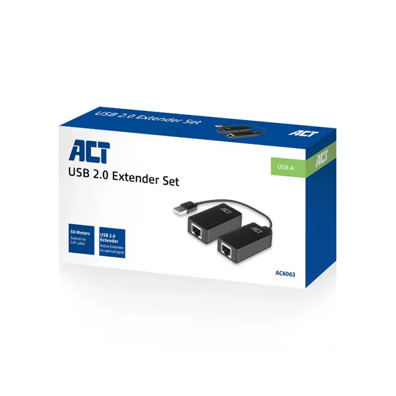 ACT USB pagarinātāja komplekts pa UTP, līdz 50 metriem