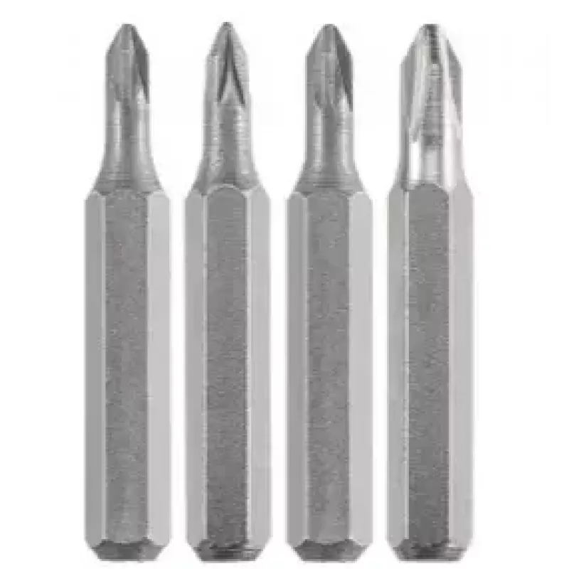 Skrūvgriežu uzgaļu komplekts KWB 128140 — 4 gab., Pozidriv PZ0 un PZ1, 28 mm