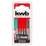 Skrūvgriežu uzgaļu komplekts KWB 128240 — 5 gab. Torx uzgaļi T3 T4 T5 T6 T8, 28 mm