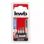 Skrūvgrieža uzgaļu komplekts KWB 128840 — 3 gab., Torx (Star) gali, 28 mm garums