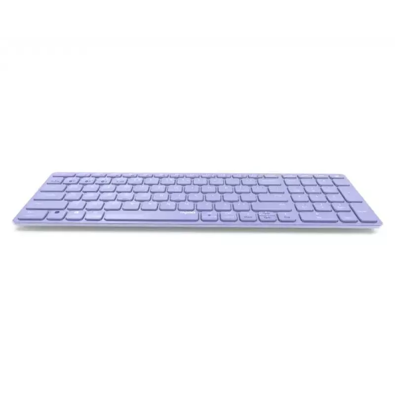Bezvadu tastatūra Rapoo E9700M QWERTZ vācu ceriņu krāsā RF Bluetooth