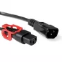 ACT Powercord C13 IEC Lock+ - C14 melns 3 m, PC1527