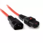 ACT strāvas vads C13 IEC Lock C14 sarkans 1.5 m 10 A 230 V