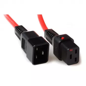 ACT barošanas vads C19 bloķējams C20 sarkans 2 m 16 A 230 V