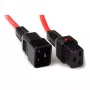 ACT strāvas vads C19 IEC Lock - C20 sarkans 1 m, PC1401