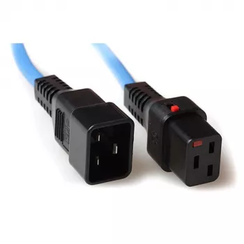 ACT barošanas vads C19 IEC Lock - C20 zils 1 m, PC1357