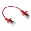 ACT Red 0.15 m LSZH U/FTP CAT6A datacentra tievais lēcienvads ar snagless RJ45 savienotājiem