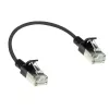 ACT Black 0.15 m LSZH U/FTP CAT6A datacentra plānā savienojuma kabelis ar RJ45 savienotājiem