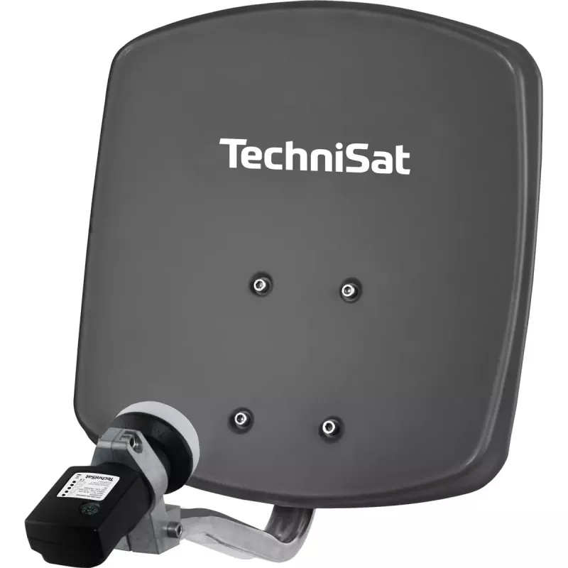 Satelītantena TECHNIVOLT DIGIDISH 33 — alumīnijs, 33 cm, pastiprinājums 30 dBi, pelēka
