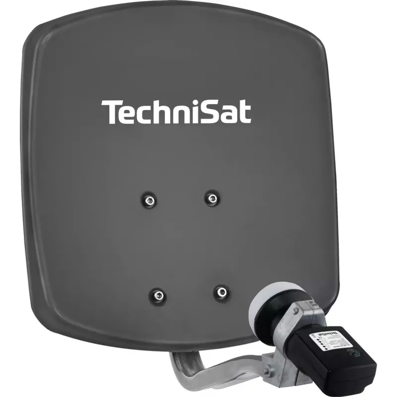 Satelītantena TECHNIVOLT DIGIDISH 33 — alumīnijs, 33 cm, pastiprinājums 30 dBi, pelēka