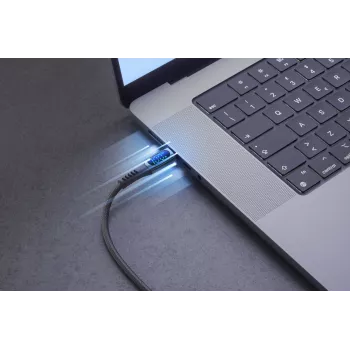 Cellularline Display Cable USB-C kabelis ar iebūvētu LCD displeju