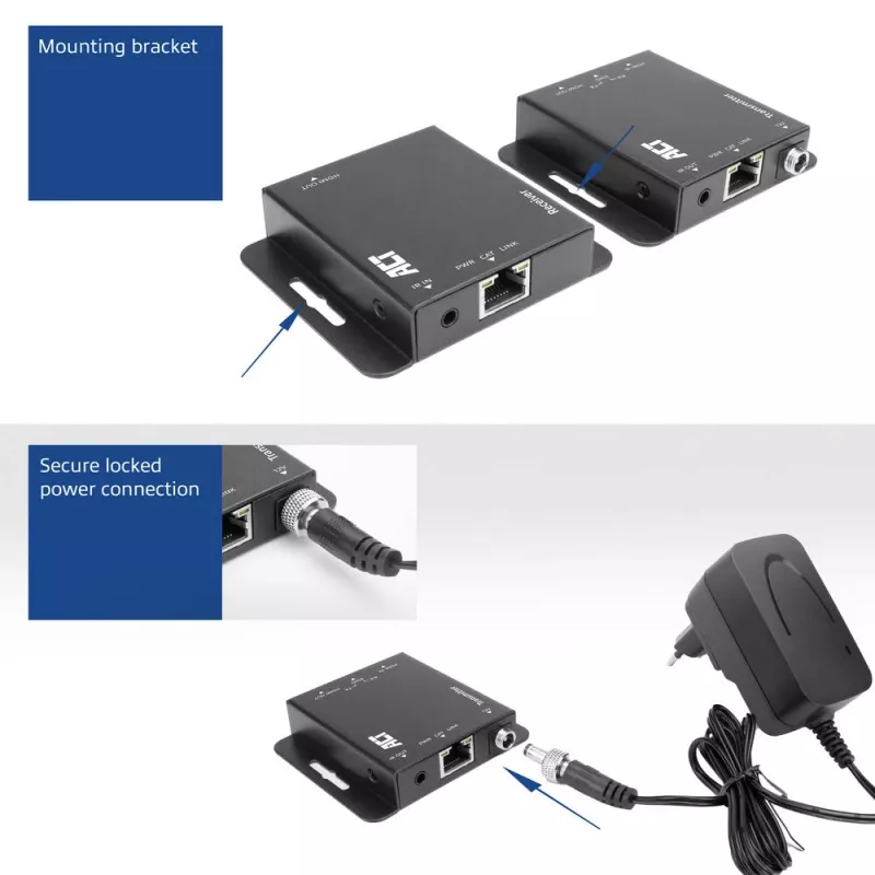 ACT AC7801 HDMI 1.4 pagarinātāja komplekts pa CAT6 UTP ar IR atbalstu, 40 m