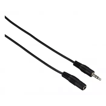 Audio kabelis Hama 00182071 5m 3,5mm vīrietis-sieviete melns