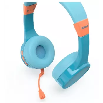 Hama Teens Guard II Bezvadu Austiņas Zvanīšanai/Mūzikai USB Type-C Zils, Oranžs