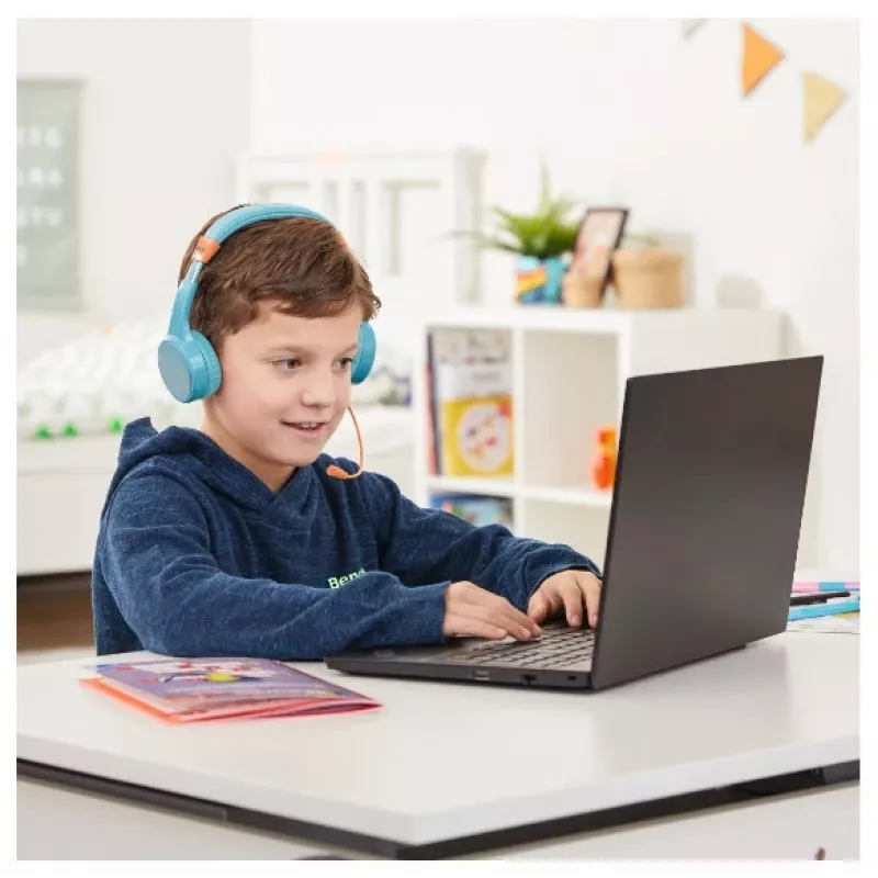 Hama Teens Guard II Bezvadu Austiņas Zvanīšanai/Mūzikai USB Type-C Zils, Oranžs