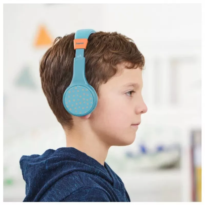 Hama Teens Guard II Bezvadu Austiņas Zvanīšanai/Mūzikai USB Type-C Zils, Oranžs