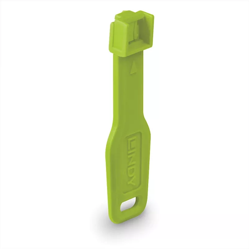Lindy RJ45 Portu Bloķētāji Zaļi, 10gab + 1 Atslēga