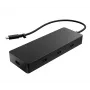 HP 4K USB-C daudzportu centrmezgls, USB Type-C, 10000 Mbit/s, 3840 x 2160, Melns, 65 W