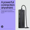 HP 4K USB-C daudzportu centrmezgls, USB Type-C, 10000 Mbit/s, 3840 x 2160, Melns, 65 W