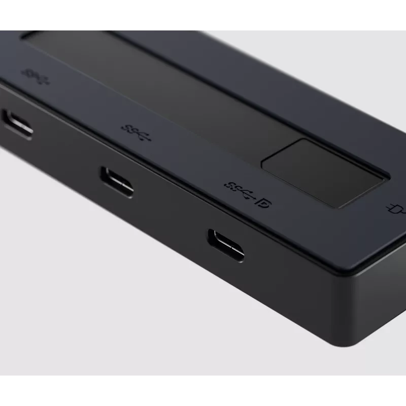 HP 4K USB-C daudzportu centrmezgls, USB Type-C, 10000 Mbit/s, 3840 x 2160, Melns, 65 W