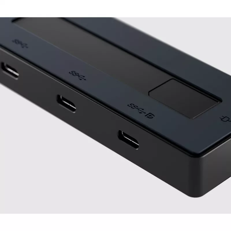 HP 4K USB-C daudzportu centrmezgls, USB Type-C, 10000 Mbit/s, 3840 x 2160, Melns, 65 W