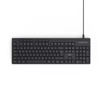 Hama CK-200 USB QWERTZ klaviatūra melna
