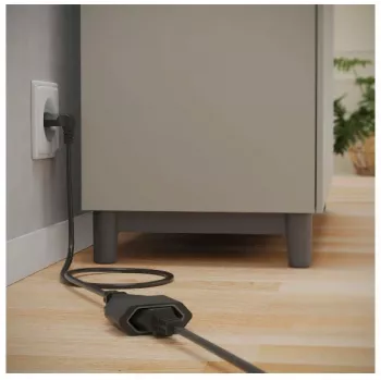 Hama 00223266 pagarinātājs 3 m 1 AC kontaktligzda Iekštelpām Melns