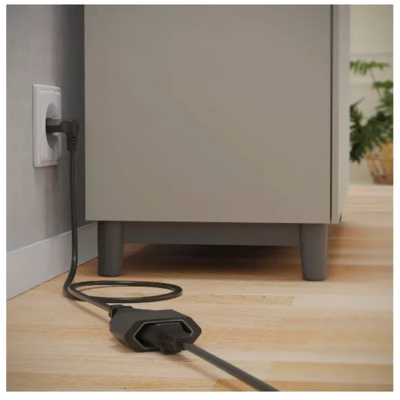 Hama 00223266 pagarinātājs 3 m 1 AC kontaktligzda Iekštelpām Melns