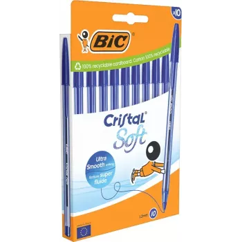 Pildspalva BIC 516357 Zila Caurspīdīga 10 gab.